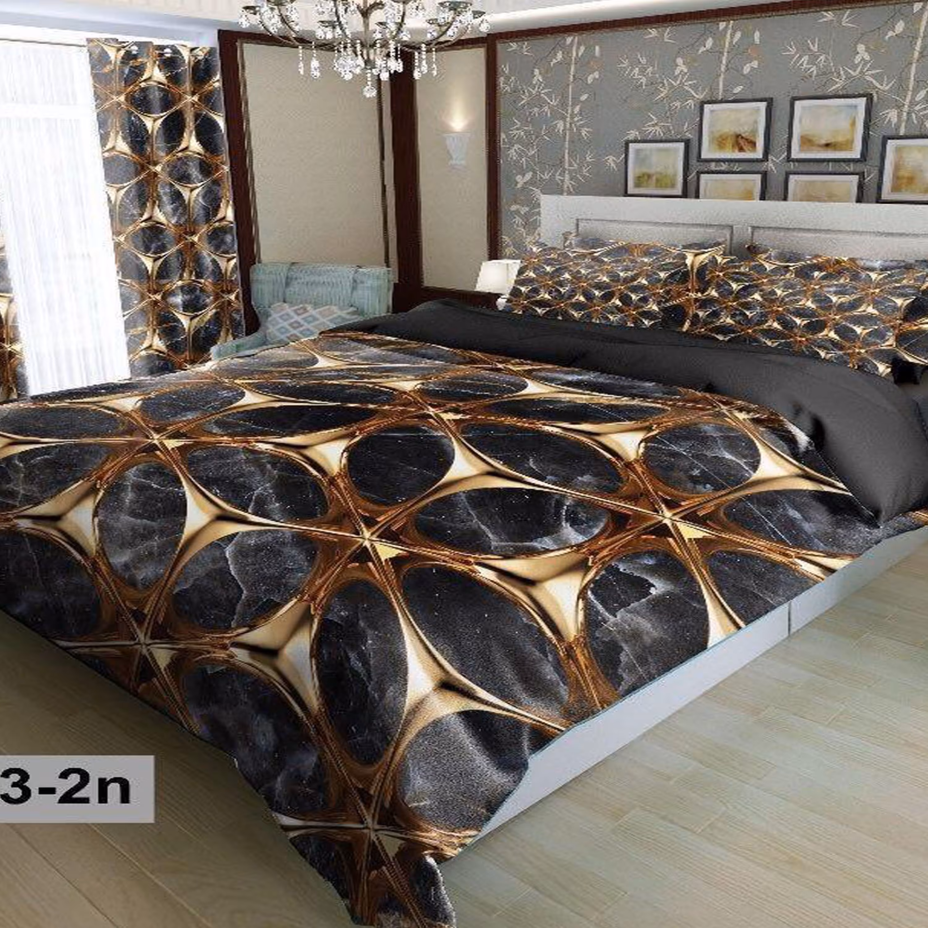 سرویس روتختی 2 نفره تنسل چاپی برندترک لند(Turk Land) z 93