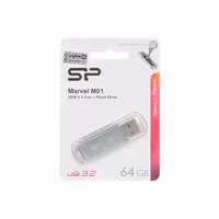فلش مموری سیلیکون پاور مدل Marvel M01 ظرفیت 64 گیگابایت - فیروزه ای