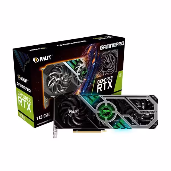 کارت گرافیک پلیت مدل RTX 3080 GAMINGPRO OC GD6X 10G