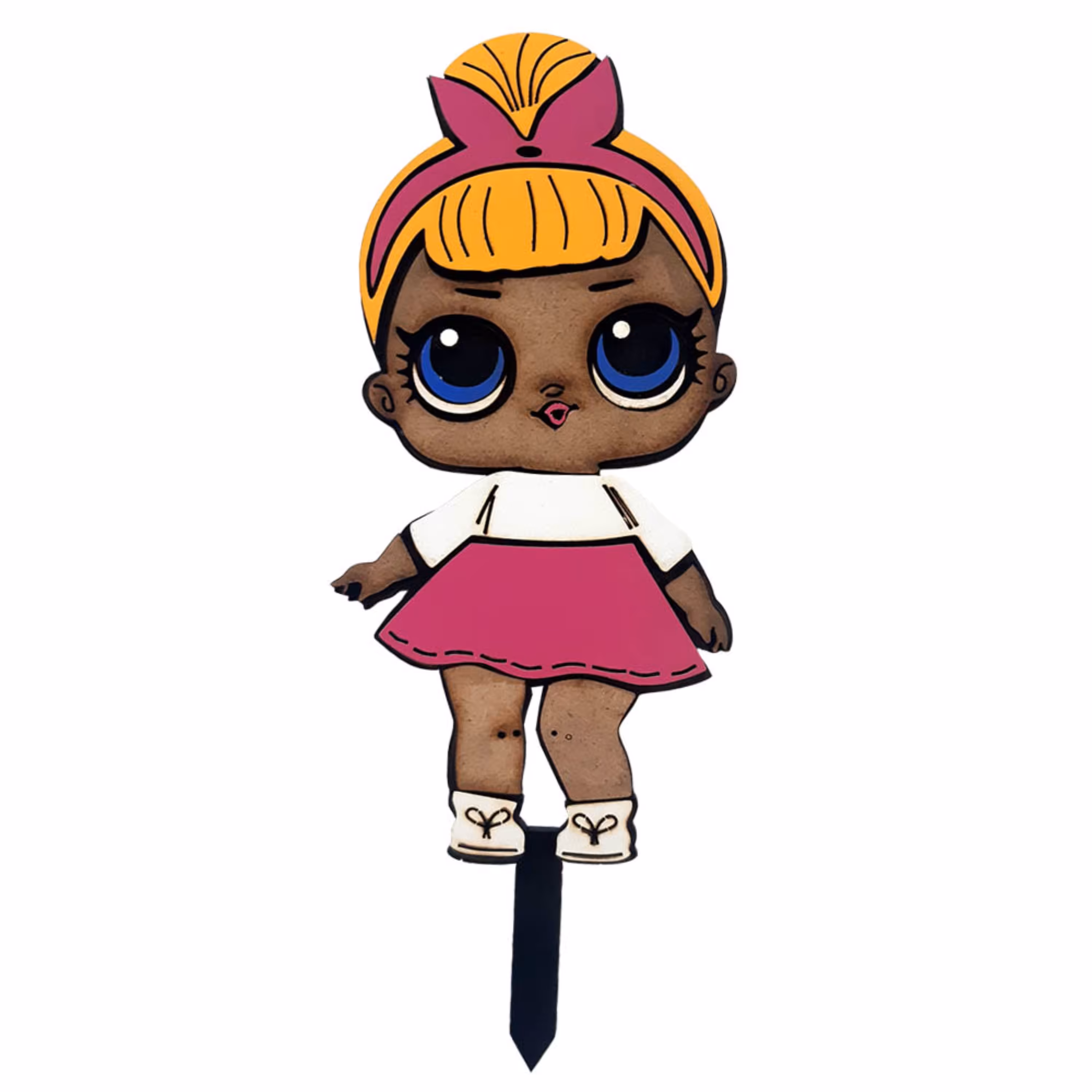 تاپر تزیین کیک بهگز مدل دختر lol