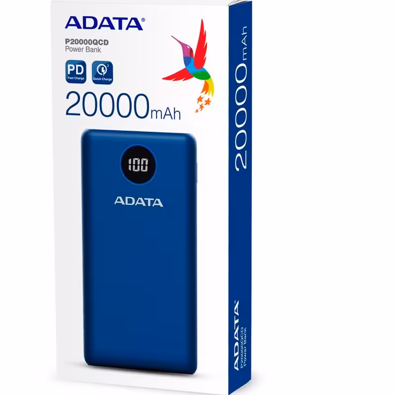 پاوربانک ادیتا 18وات Adata p20000qcd