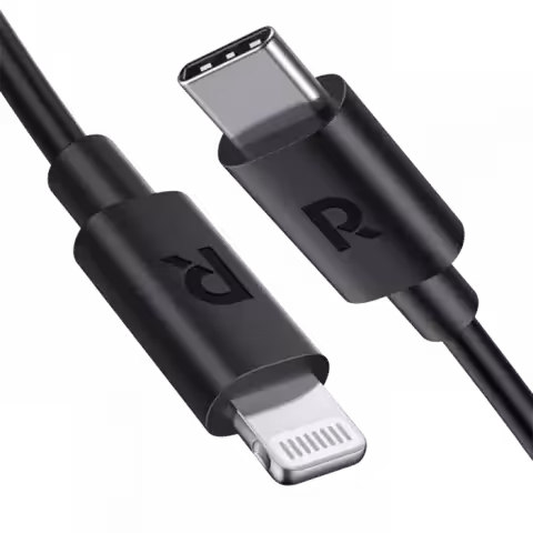 کابل شارژ 2 متری Type-C به Lightning  راوپاور مدل RP-CB1020