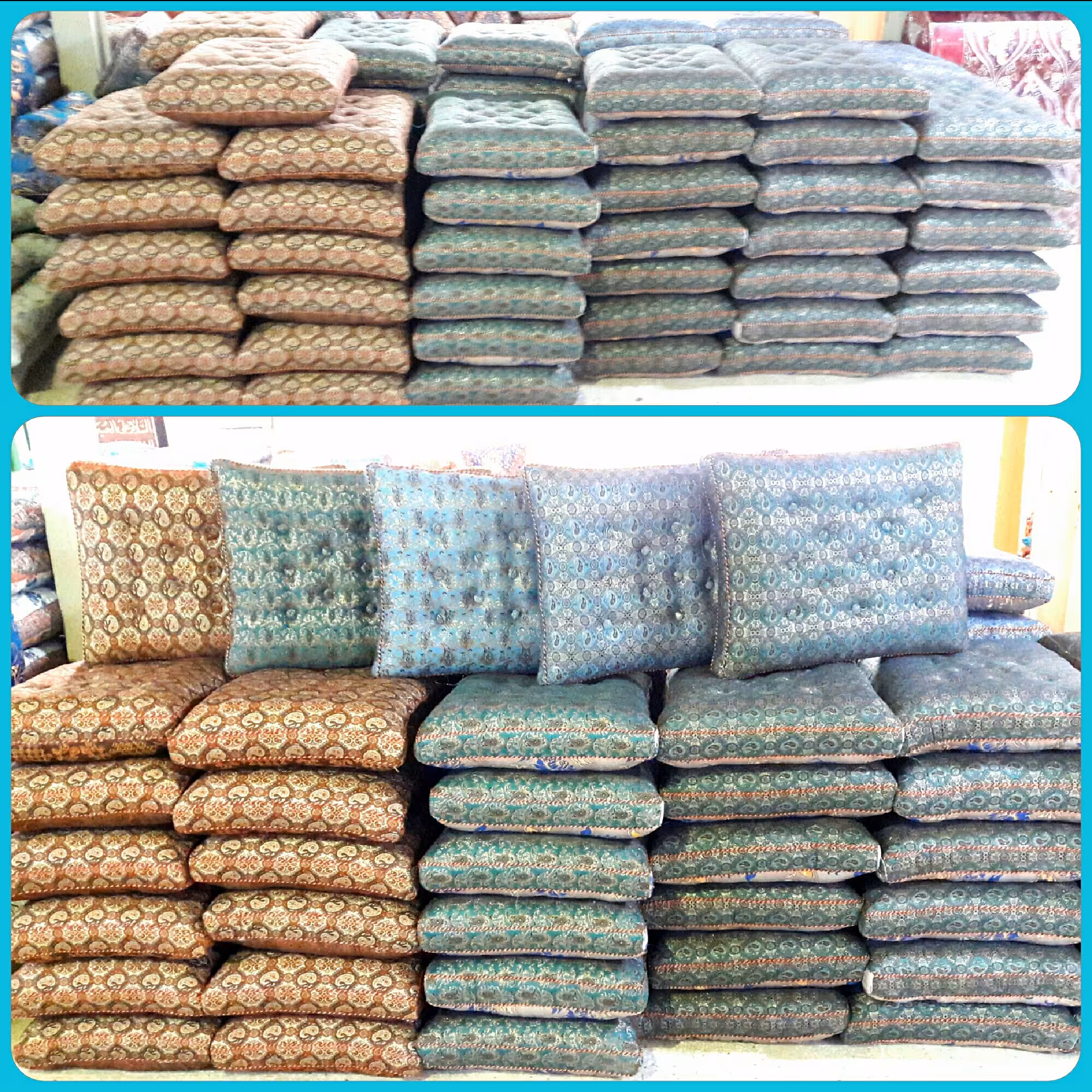 تولیدوفروش انواع پشتی ترمه قابدار وپلی استر