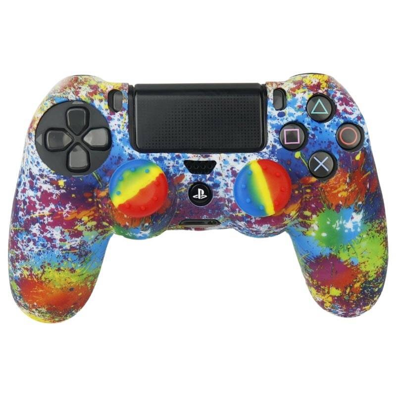 روکش دسته بازی PS4 طرح فانتزی و روکش آنالوگ