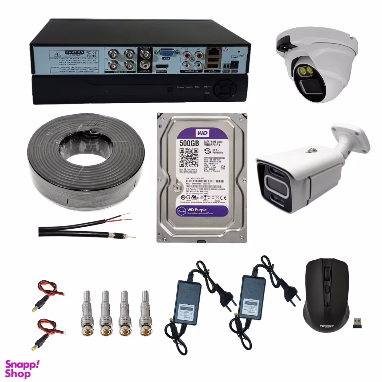 پکیج کامل دوربین مداربسته مدل 2CA2MDV مجموعه 2 عددی