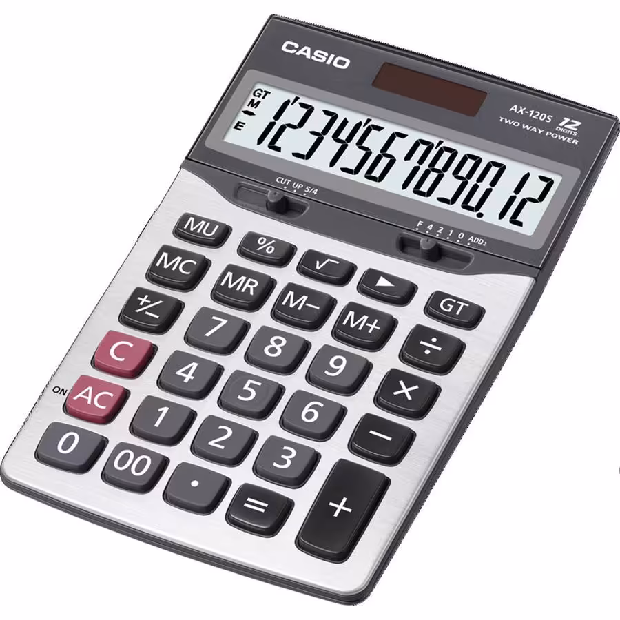 ماشین حساب رومیزی کاسیو مدل AX-120S