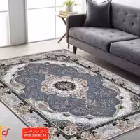 فرش ماشینی نقشه بروز سوگند12متری رنگ دودی700شانه تراکم2550