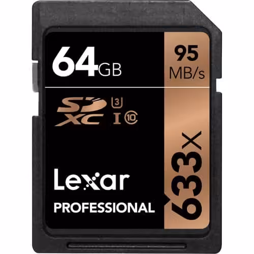 کارت حافظه لکسار Lexar 64GB 633x UHS-I 95mb SDXC