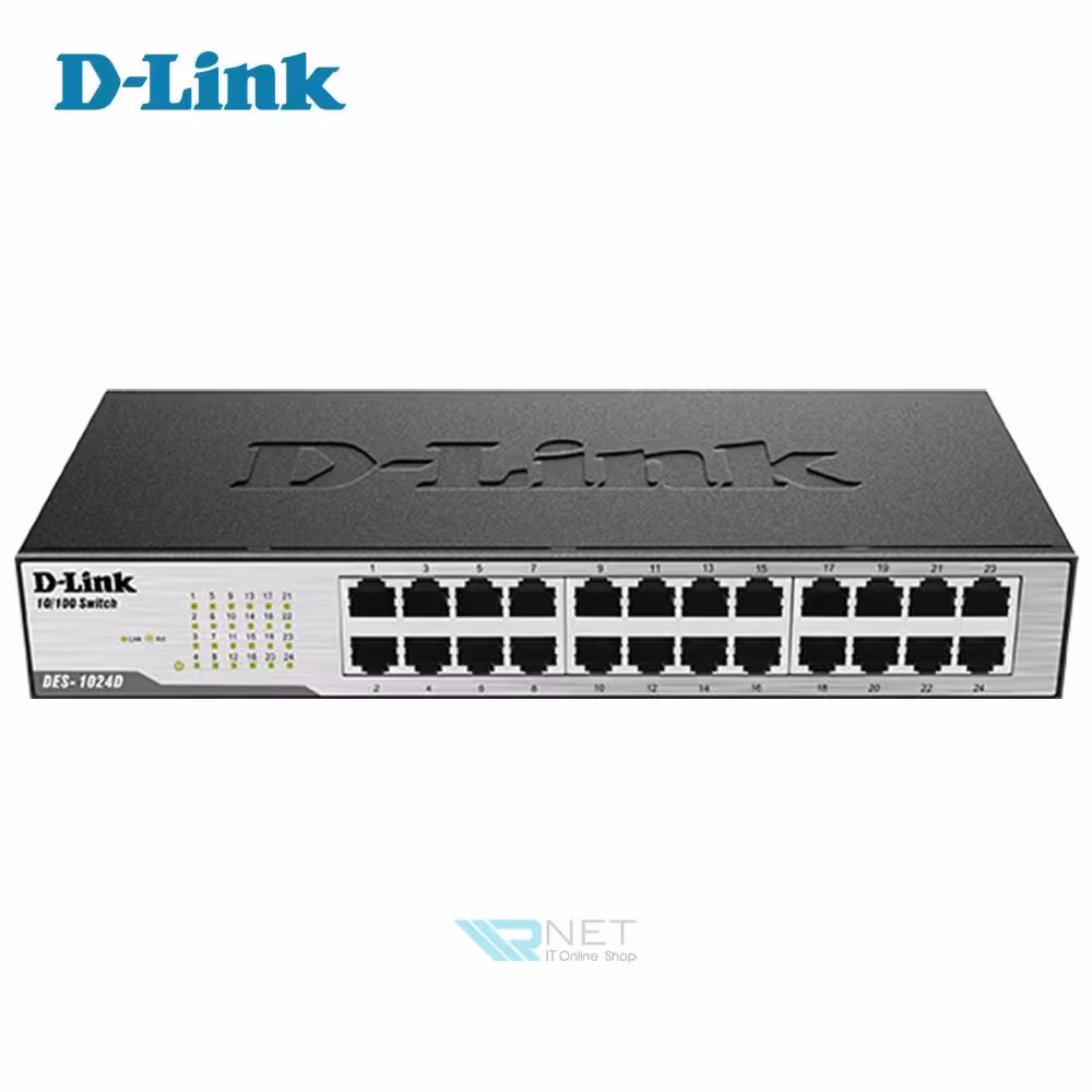 سوئیچ شبکه 24 پورت دی لینک مدل D-Link DES-1024D