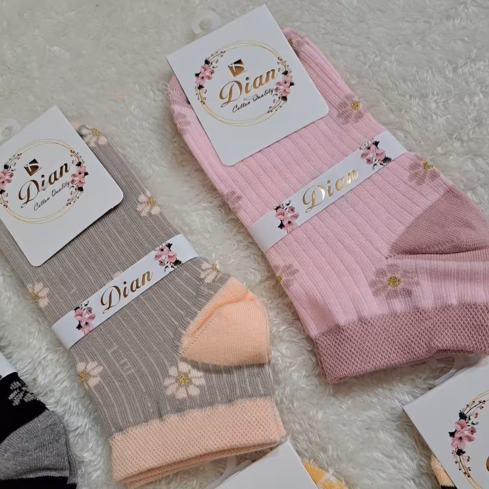 جوراب نخی ساق کوتاه2