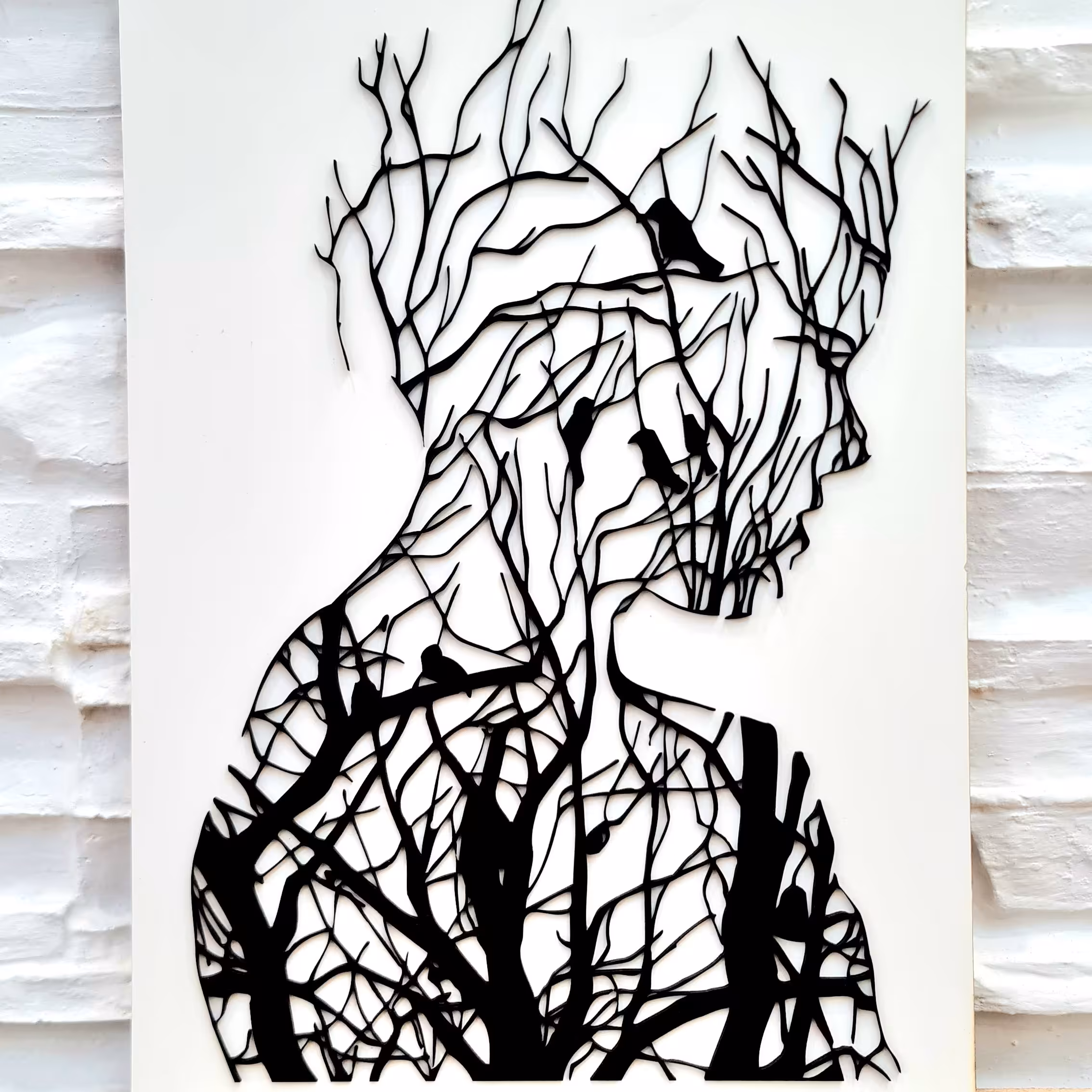 تابلو دکوراتیو طرح چهره مدل ZA04