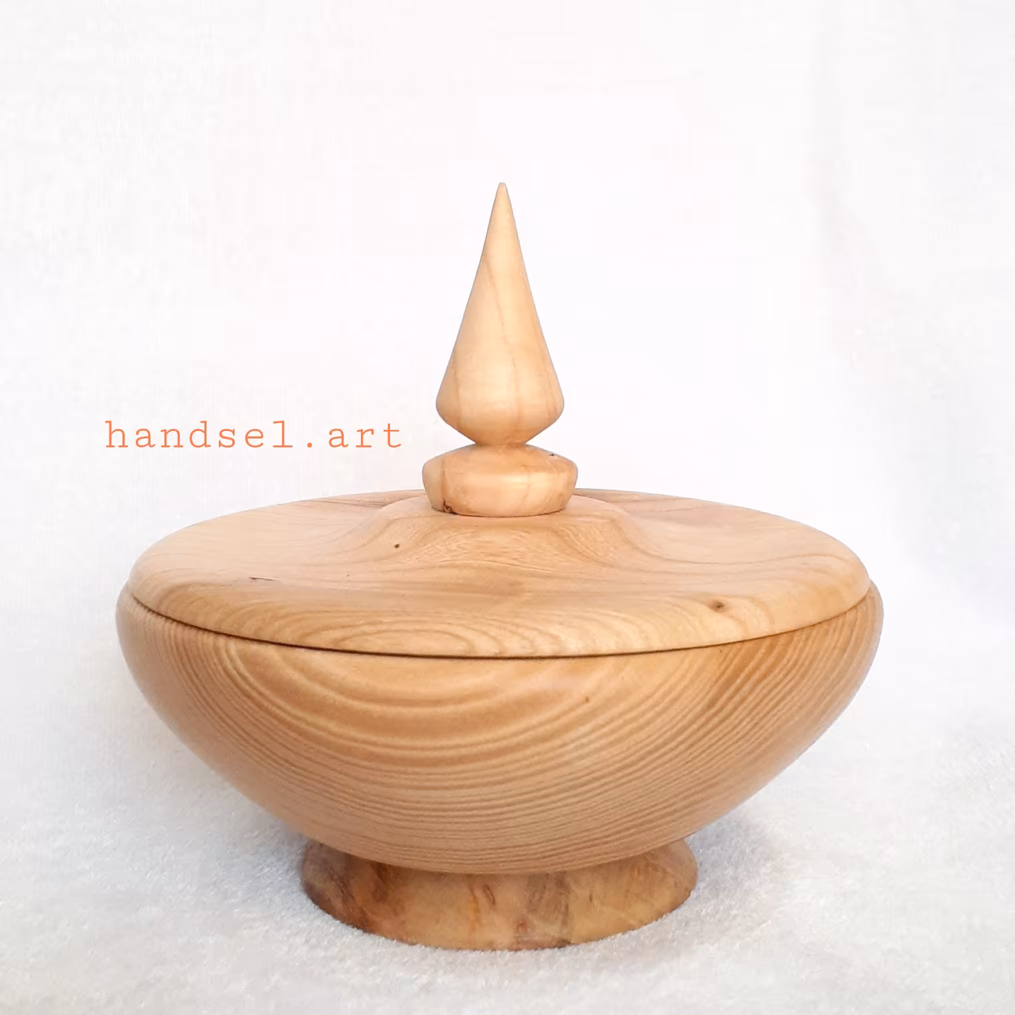 ظرف چوبی در دار پابه کوتاه