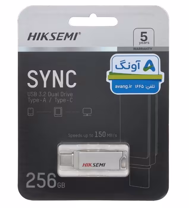 فلش مموری هایک سمی مدل Sync USB 3.2 Type-C ظرفیت 256 گیگابایت