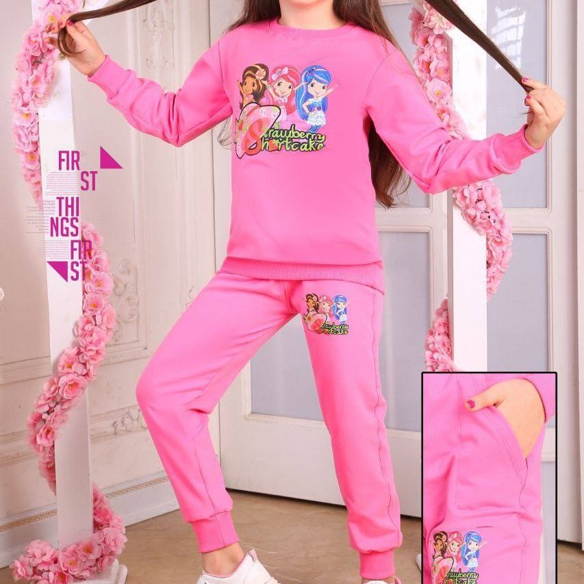 بلوزشلوار دخترانه چاپ دخترها