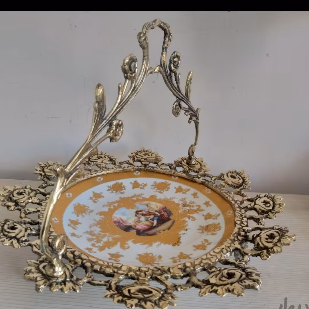 شیرینی خوری،دسته دار،برنز