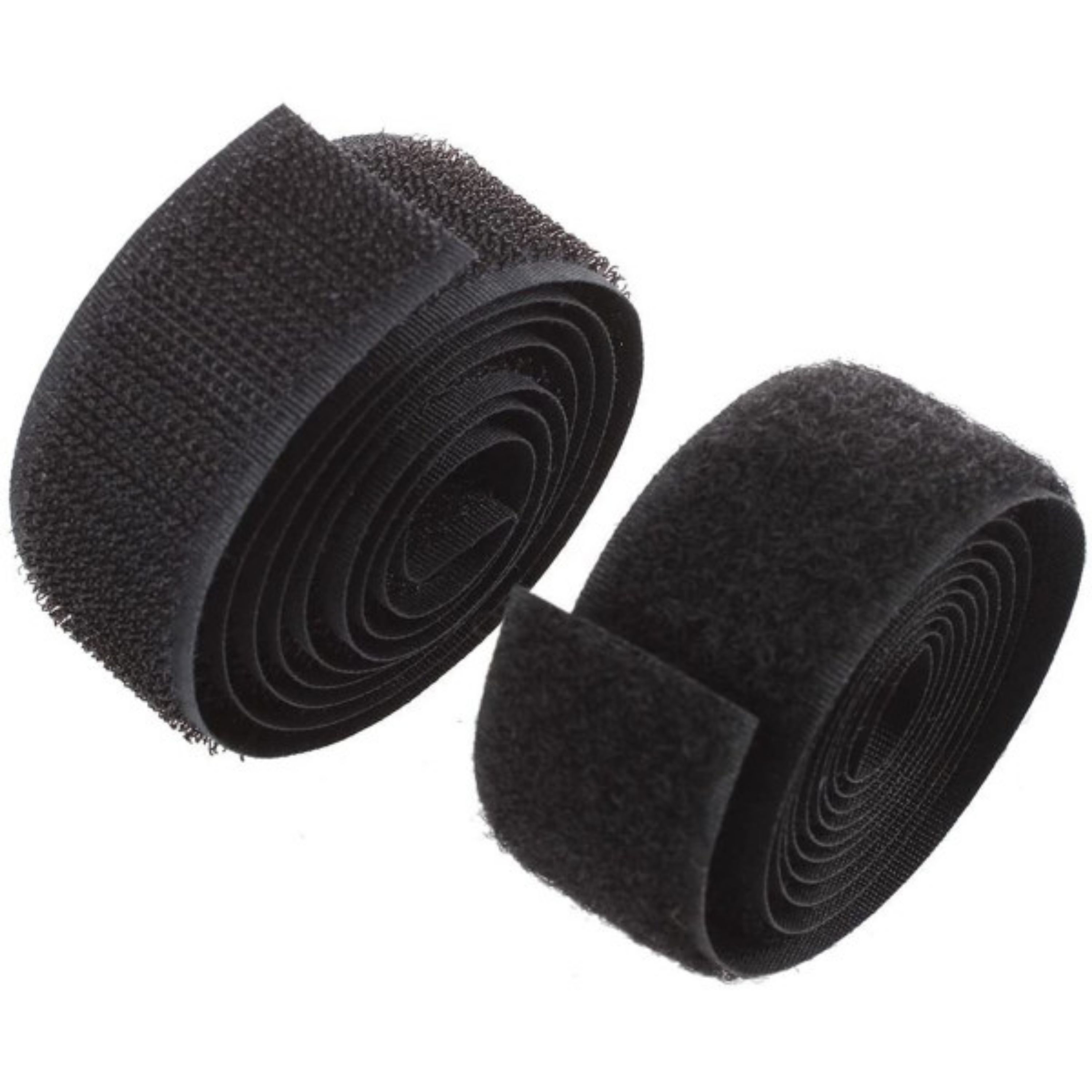 زیپ چسب نر و ماده باریک مشکی (بسته 1 متری)(عرض 2.5 سانت)