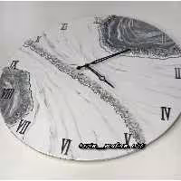 ساعت رزینی طوسی و سفید