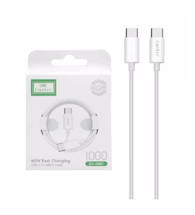 کابل شارژ فست ارلدام Type-C to Type-C مدل EC-166C