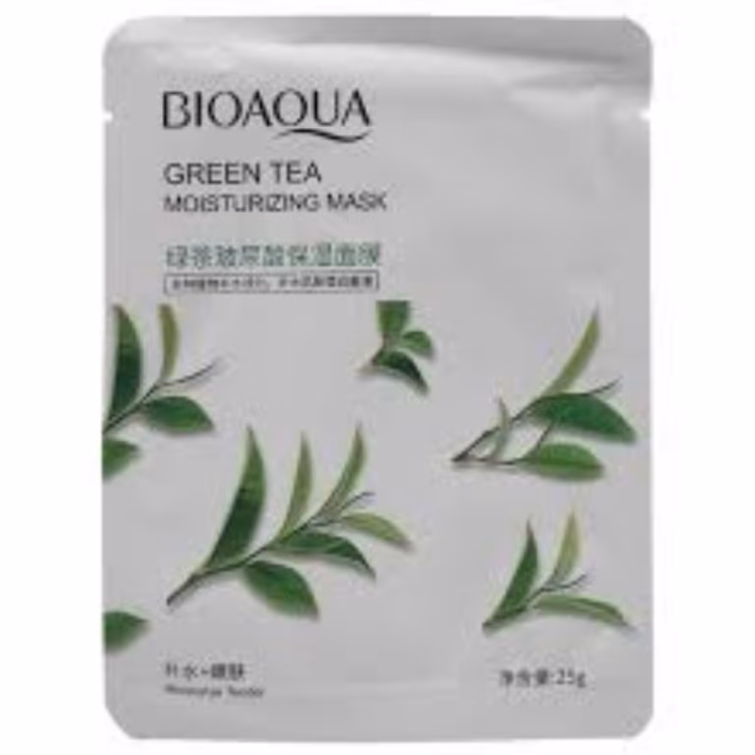 ماسک صورت Bioaqua مرطوب کننده حاوی عصاره چای سبز 25 گرم 

