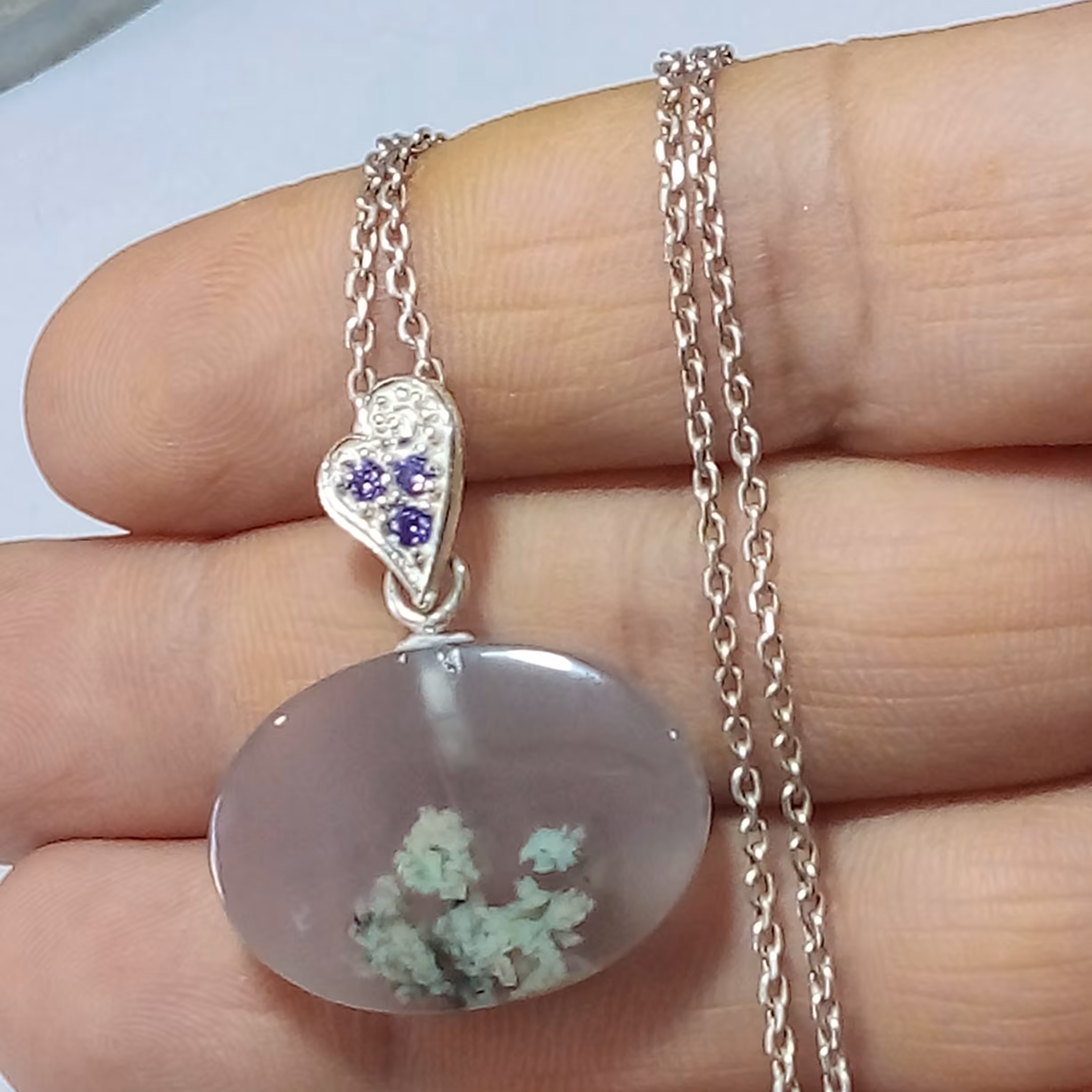 گردن آویز عقیق شجر  فردوس