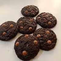 کوکی دبل چاکلت کتوژنیک  بسته های 6عدد....ارسال با پیک و پس کرایه