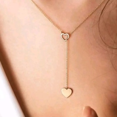 گردنبند ظریف و شیک کراواتی با آویز قلب