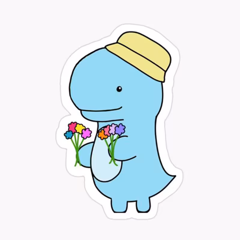 استیکر لپ تاپ طرح دایناسور کد 2601