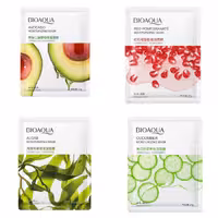 بسته 4 عددی ماسک ورقه ای بیو آکوا(خیار،انار،آوکادوو،جلبک)
