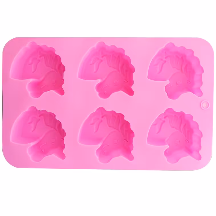 قالب سیلیکونی طرح یونیکرن اسب تک شاخ  مخصوص دسر ژله یخ و انواع سفره آرایی 