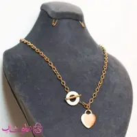 گردنبند زنانه تیفانی استیل طرح قلب کد 2561-1