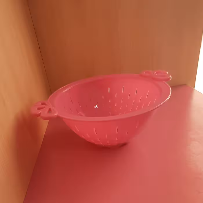 سبد تفاله گیر سینک صورتی