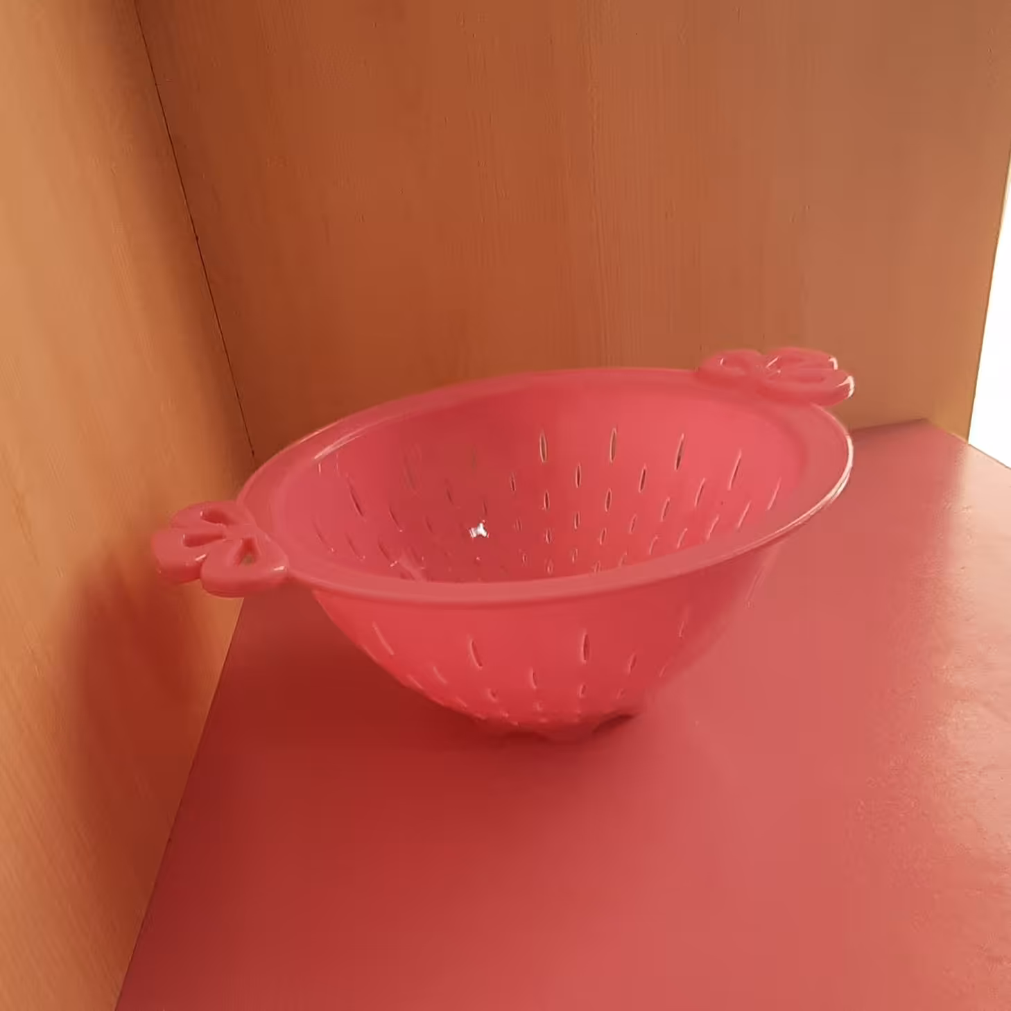 سبد تفاله گیر سینک صورتی