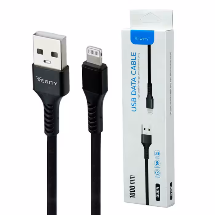 کابل آیفونی فست شارژ Verity CB 3137i 1m