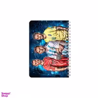 دفترچه یادداشت 80 برگ بامبیلیپ مدل چوبی طرح نیمار و مسی و رونالدو کد 2515240