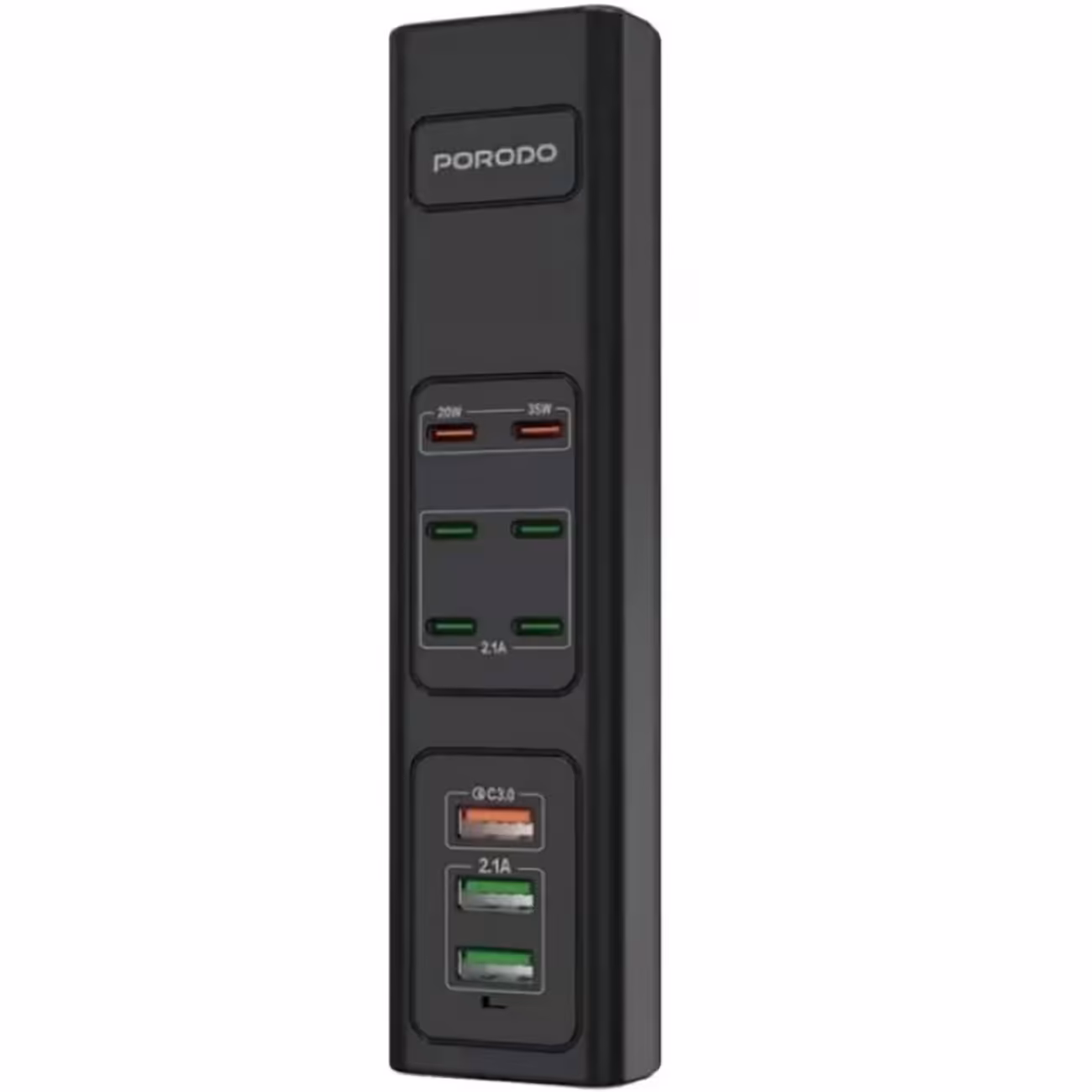 پاورهاب و شارژر رومیزی 9 پورت 85 وات پورودو PD-FWCH031-BK