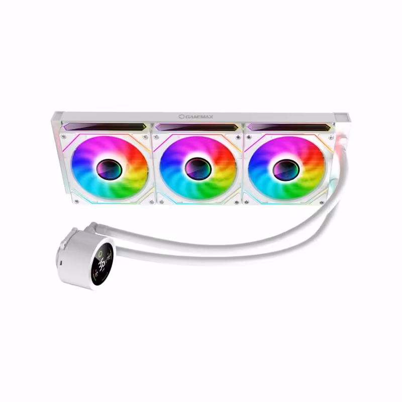 خنک کننده مایع پردازنده گیم مکس مدل IceBurg 360 Digital WH