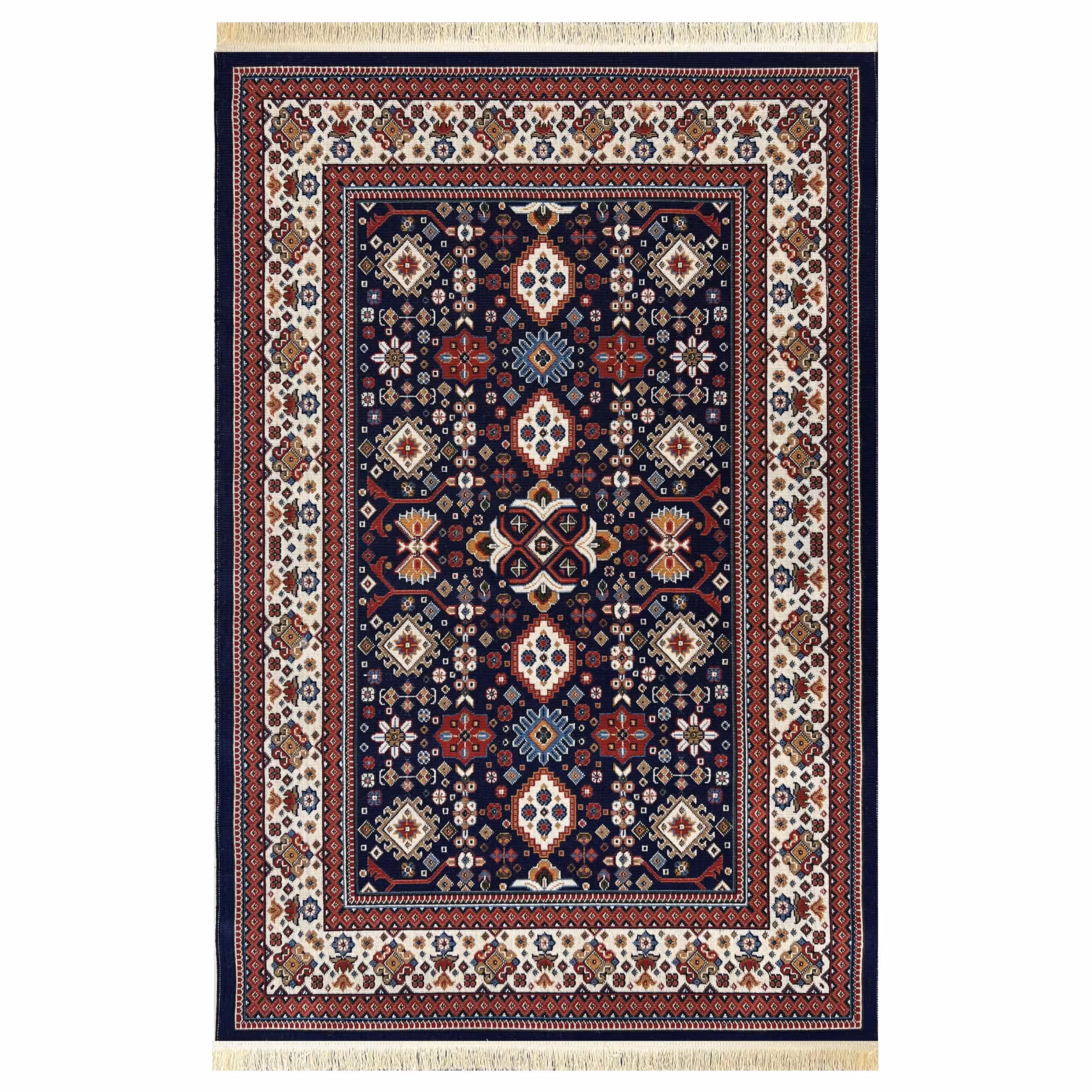 گلیم ماشینی(100-60)-هشت رنگ-طرح سورن-در سایزهای مختلف-ارسال پس کرایه