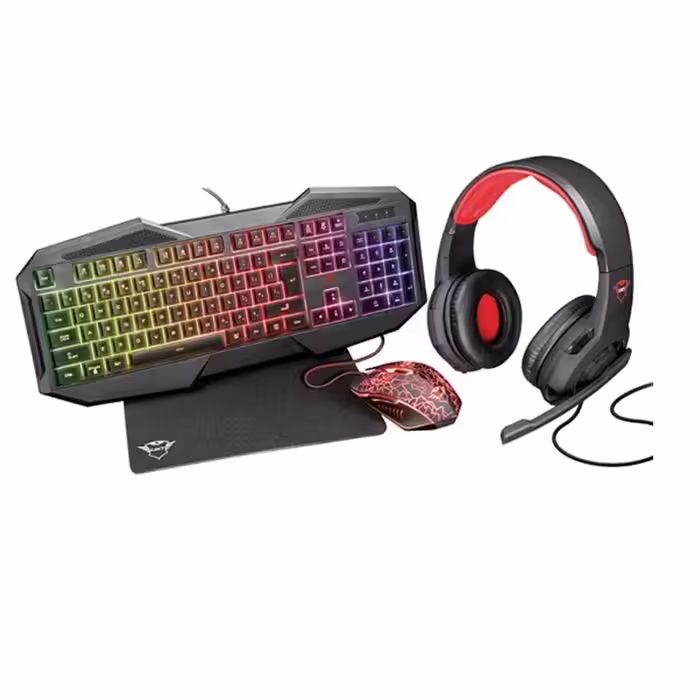 باندل گیمینگ هدست و کیبورد و ماوس و ماوس پد تراست مدل GXT-788