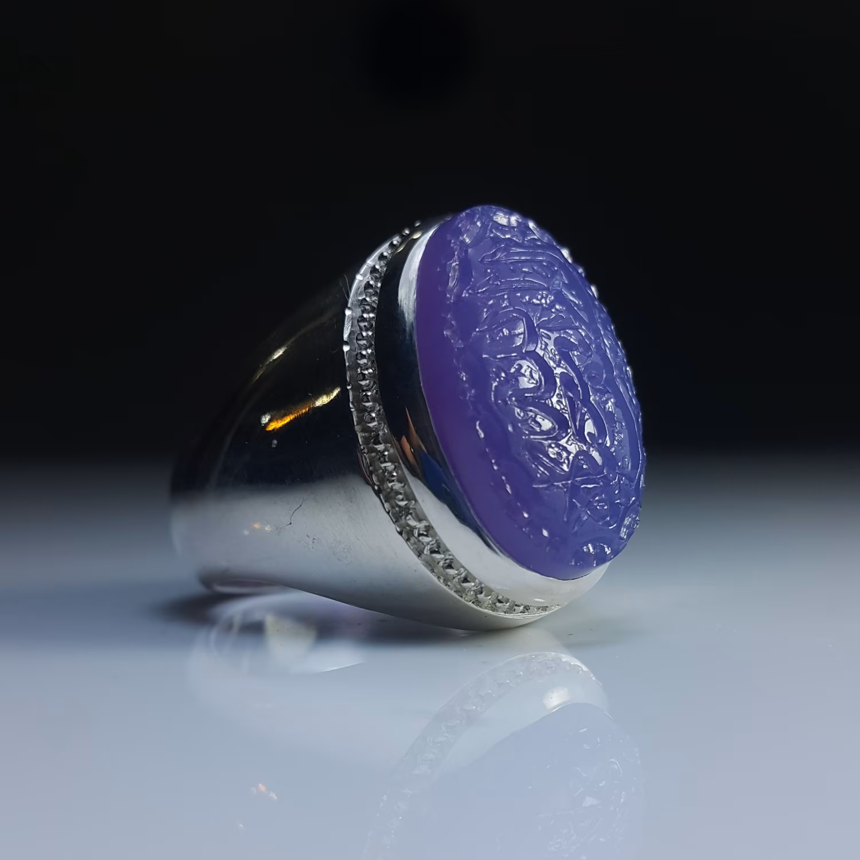 انگشتر عقیق سوسنی یمنی (11)