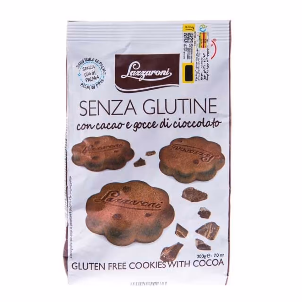 کوکی شکلاتی بدون گلوتن لازارونی 200 گرم