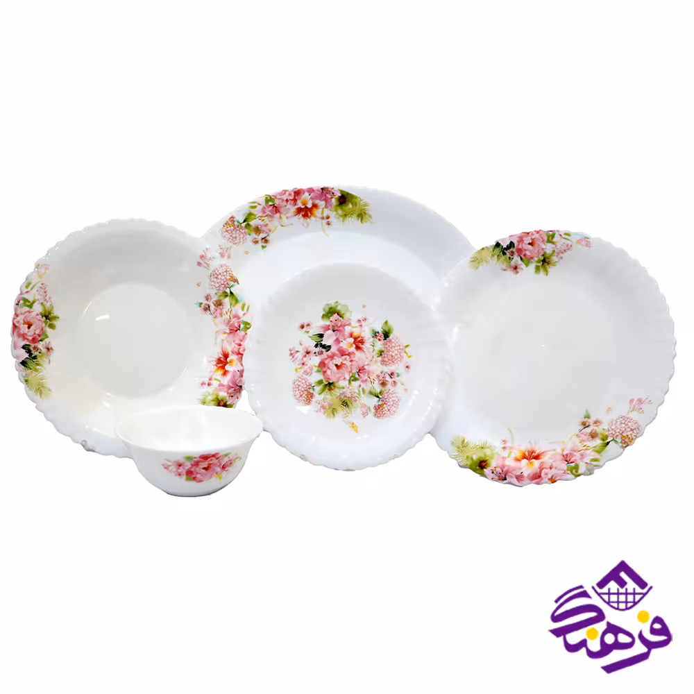 سرويس گلدن اپال 25پارچه مدل کنگره طرح گلوريا