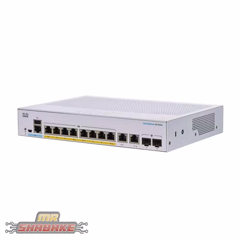 قیمت و خرید سوئیچ سیسکو CBS350-8FP-E-2G | مستر شبکه