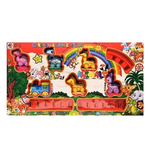 اسباب بازی قطار حیوانات متوسط