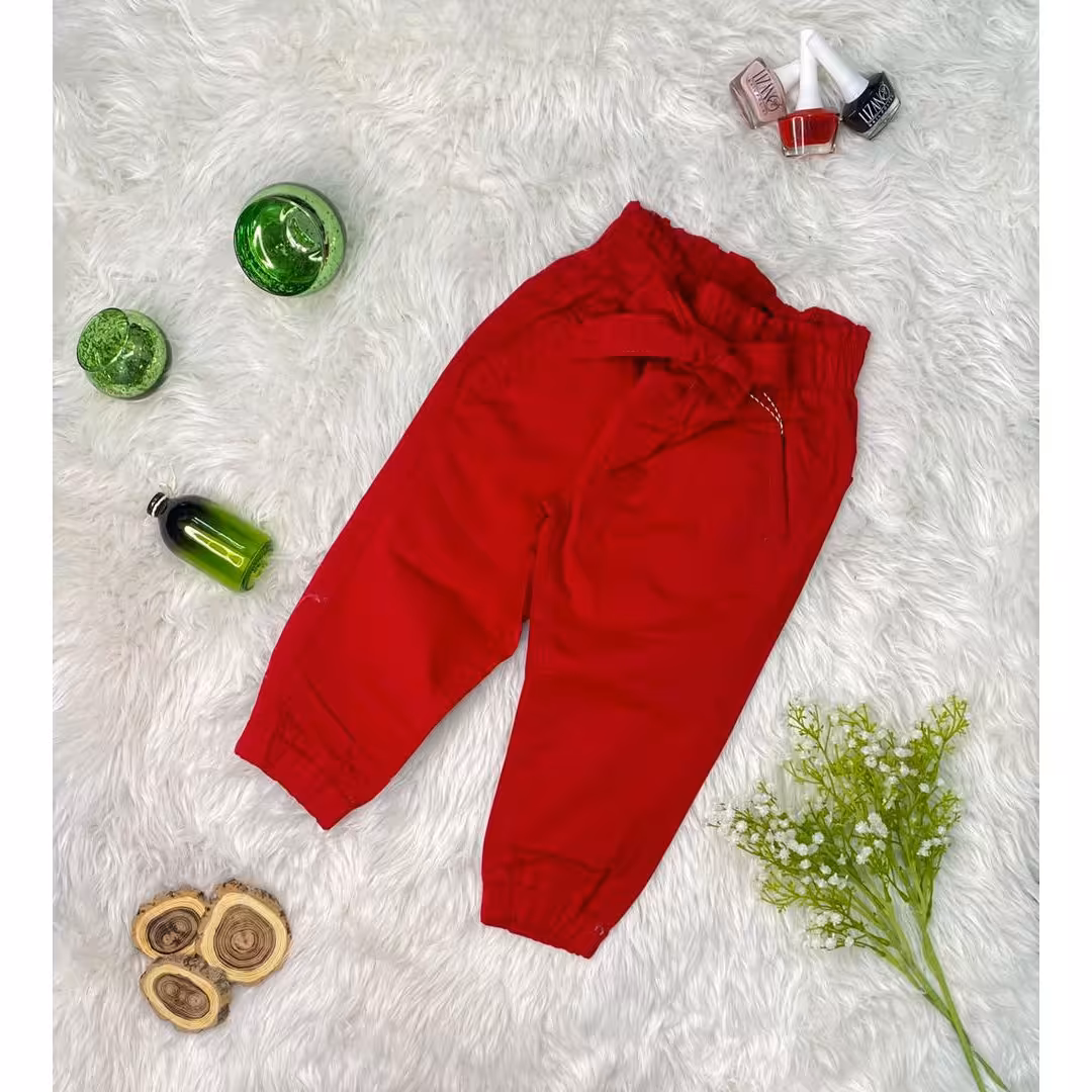 شلوار کتان دخترانه برای 4 تا 8 سال