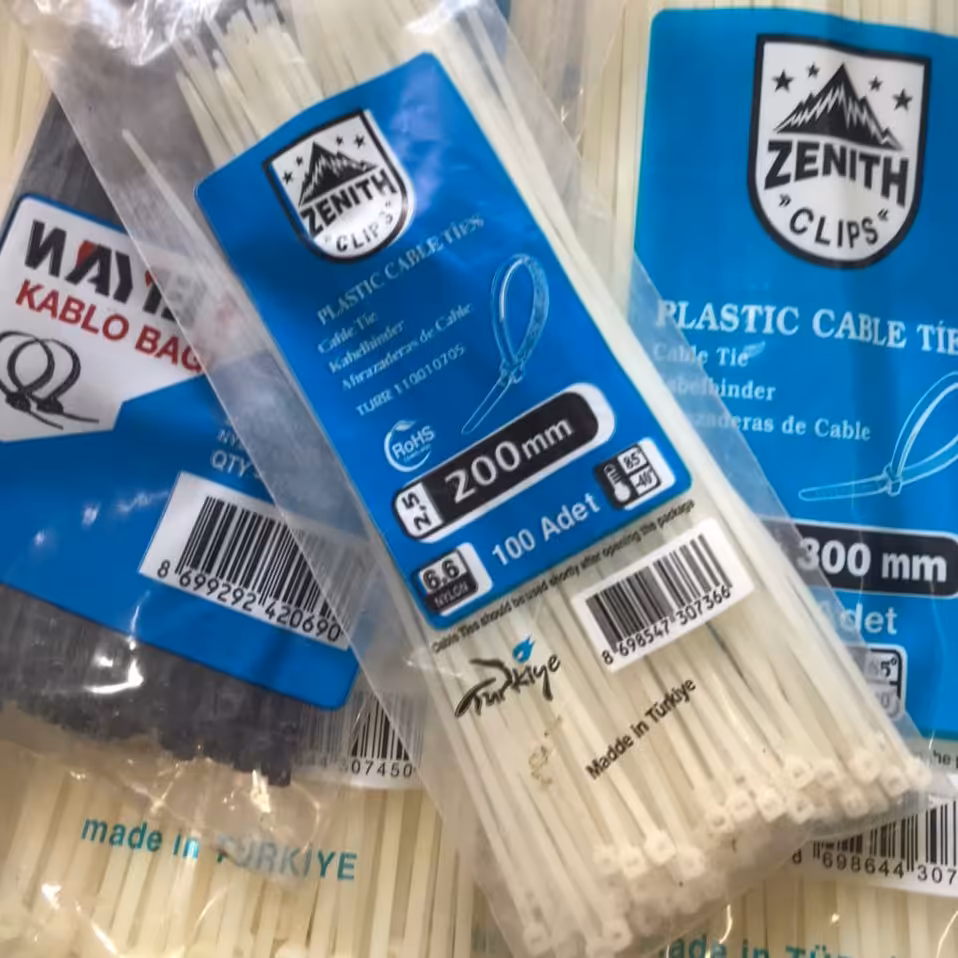 بست کمربندی پلاستیکی 20 سانتی ( جنس ترک درجه یک ) 