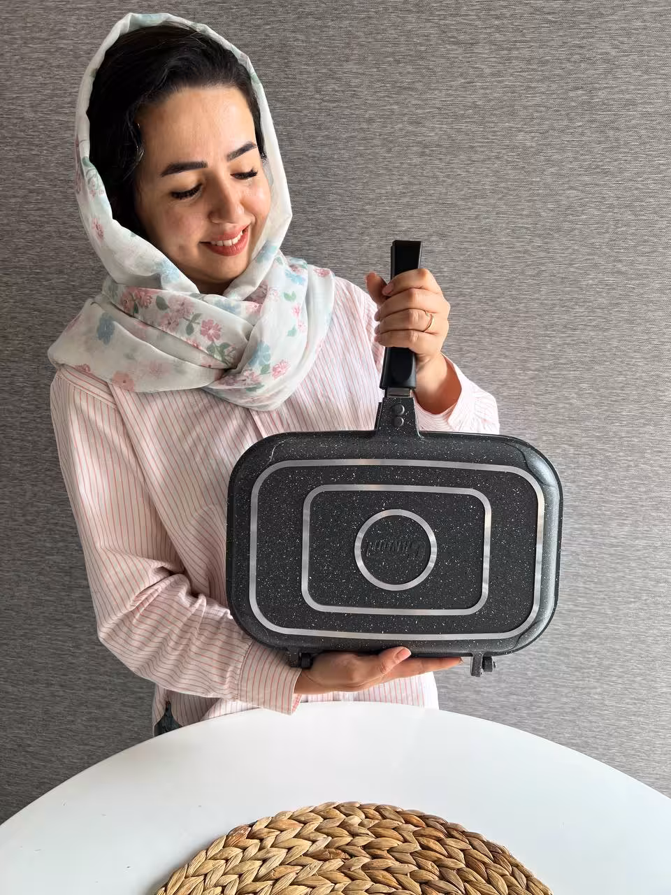 ماهیتابه دوبل مستطیل کاندید- سایز 34