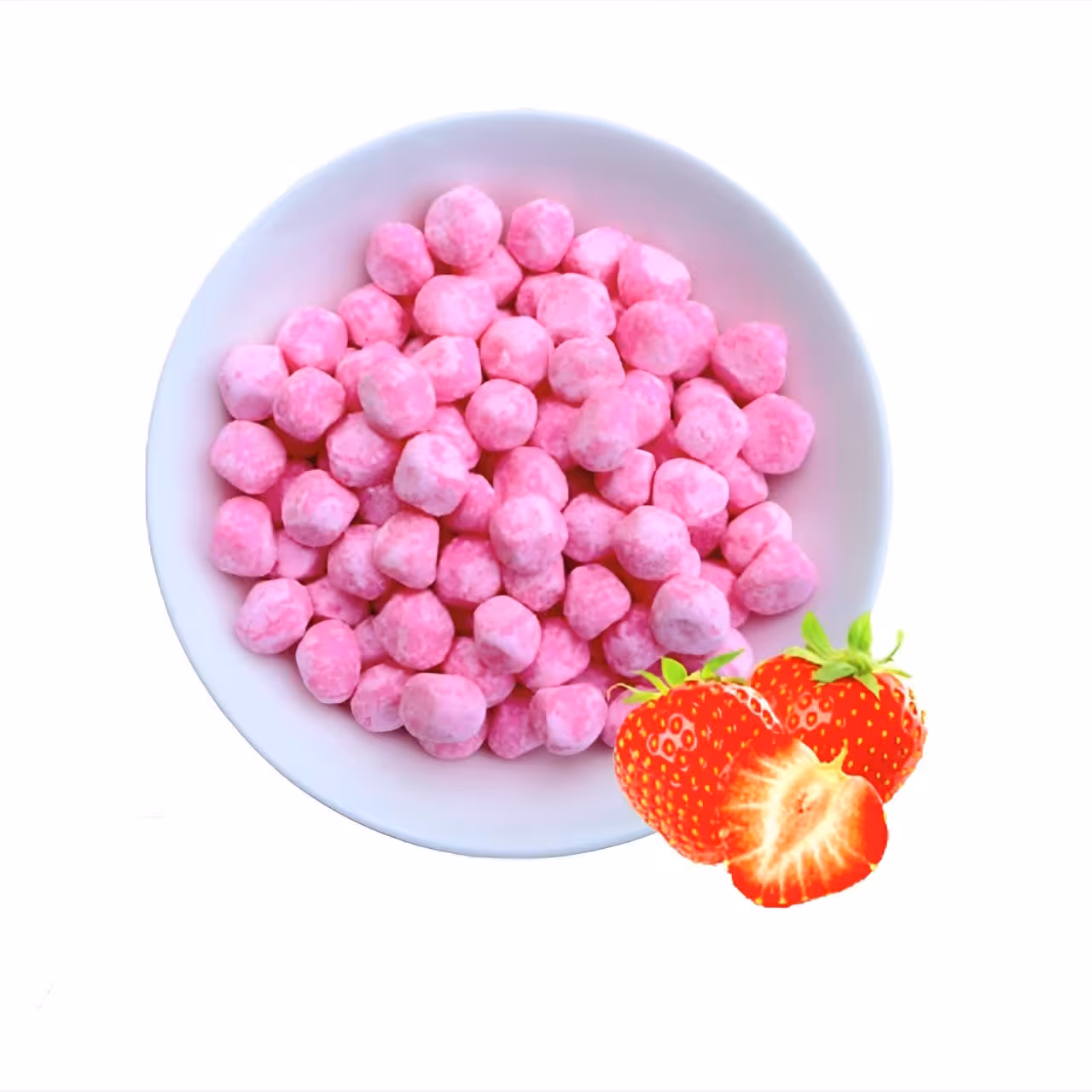 بابلتی توت فرنگی با نی