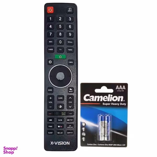 ریموت کنترل ایکس ویژن مدل 1331 به همراه باتری