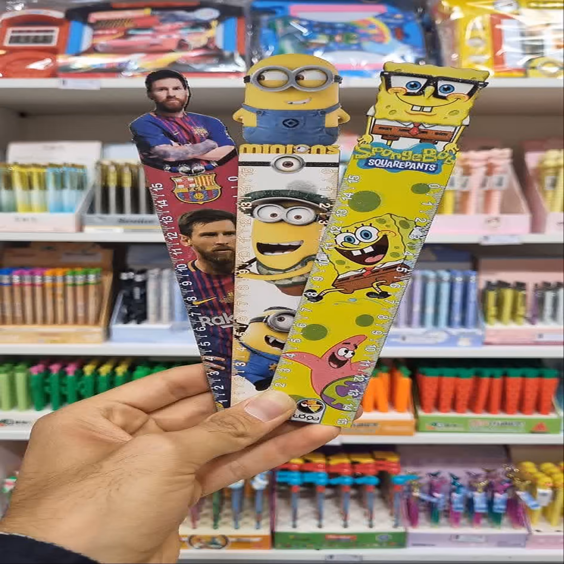 خط کش چوبی 15 سانت جدول ضرب دار