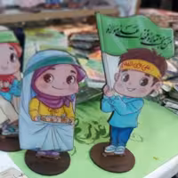 20 عدد استند رومیزی چوبی کودکانه غدیر